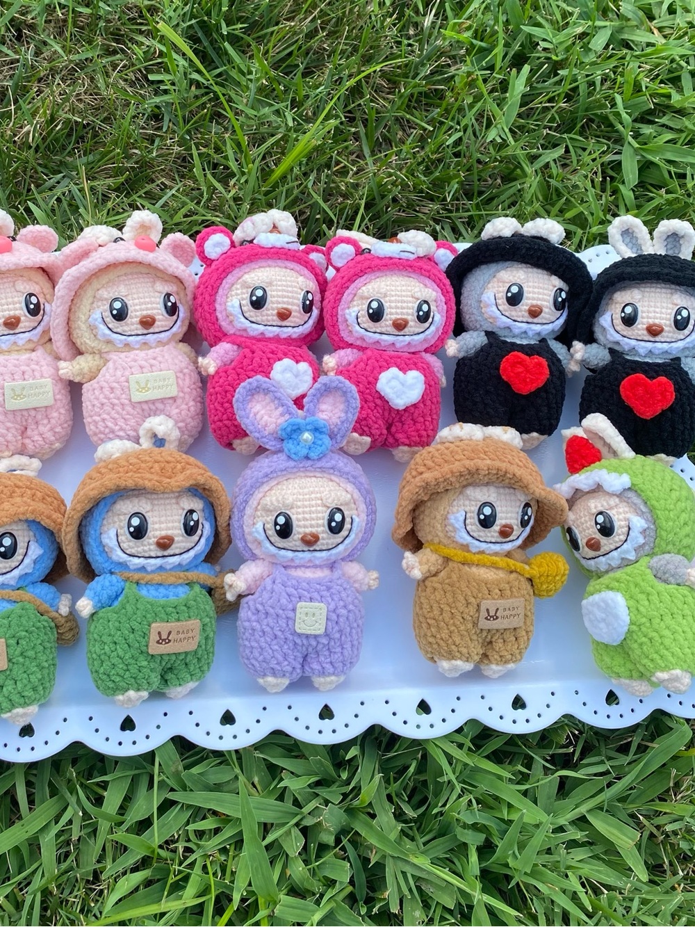 Handmade Crochet Labubu. Plush Keychain. Stuffed Animal Charm Unique kids’ gift
